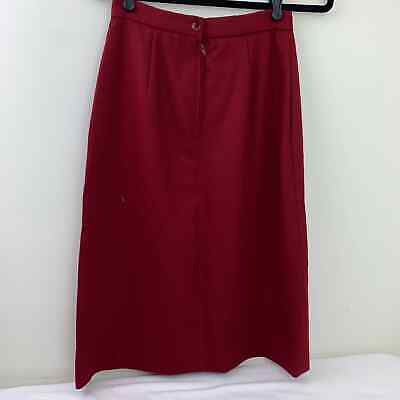 VTG Red wool a line skirt - Fresh Stock Dated February 2026