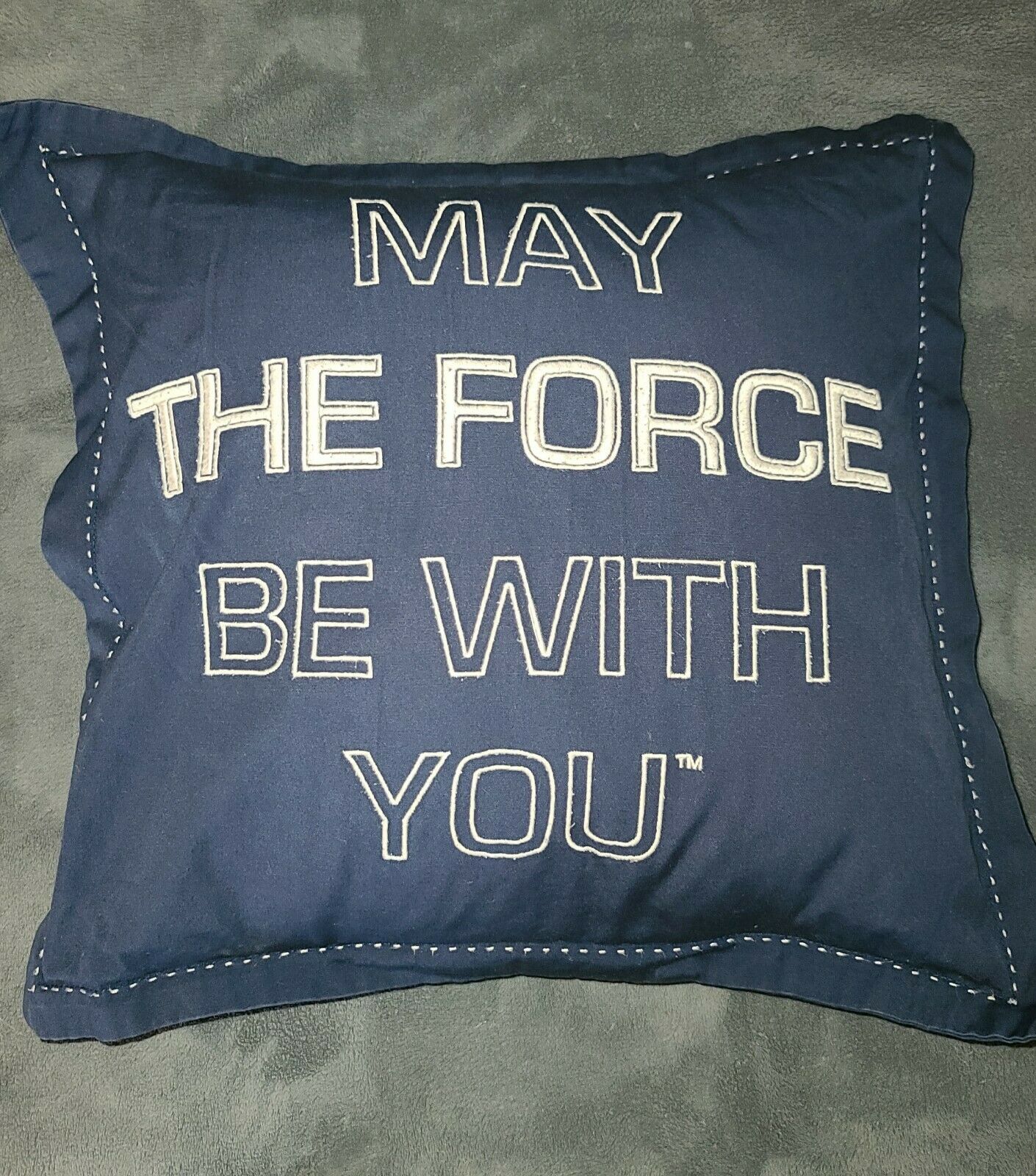 Star Wars Pottery Barn Kids MAY THE FORCE BE WITH YOU Pillow & Sham/Case - Fresh Stock Dated February 2026
