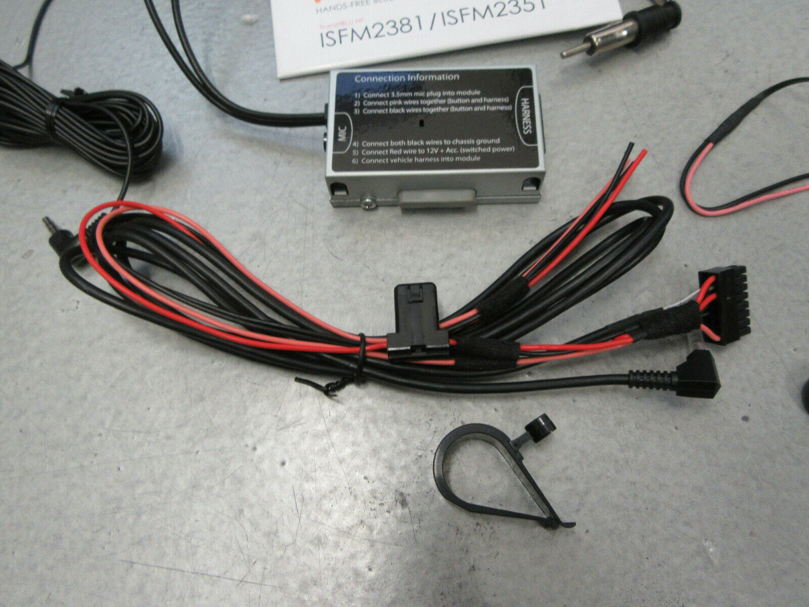 iSimple ISFM2351 Bluetooth Enabled Install Kit FM Transmitter Hardwired - Fresh Stock Dated February 2026