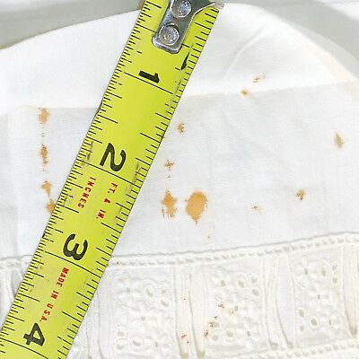 Women's Antique ESTATE VICTORIAN SKIRT Bright White Lace S USA SELLER - Fresh Stock Dated February 2026