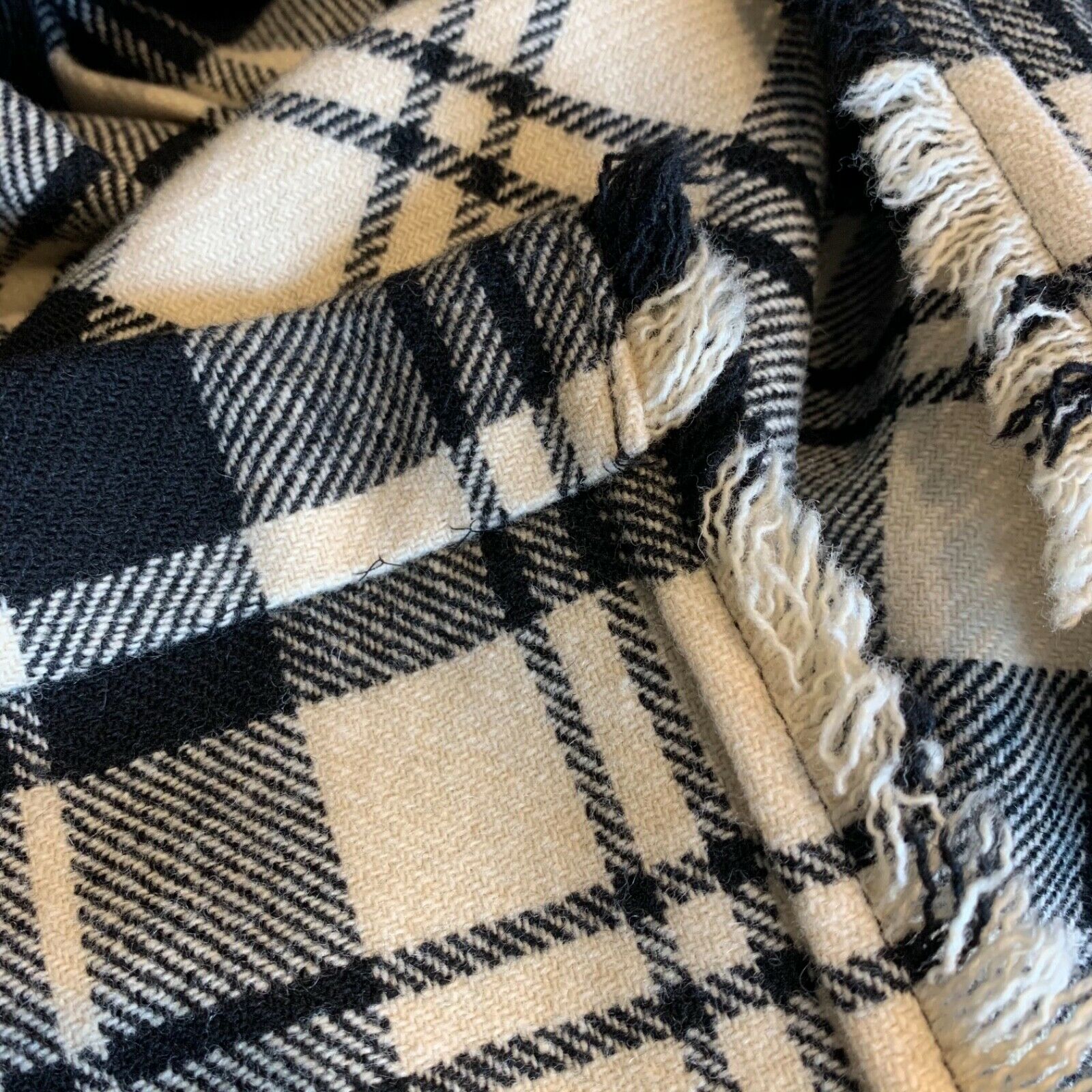 Vintage Laird Portch Made in Scotland 100% Pure Wool Black Ivory Maxi Kilt Skirt - Fresh Stock Dated February 2026