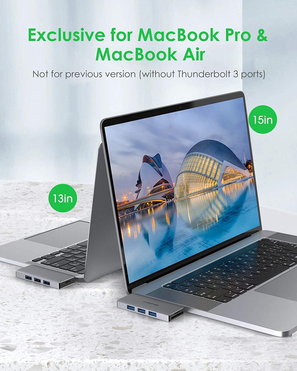 LENTION 6 in 1 USB C Hub with 1 C (100W PD+ 40Gbps Data), 3 Space Gray - Fresh Stock Dated December 2025