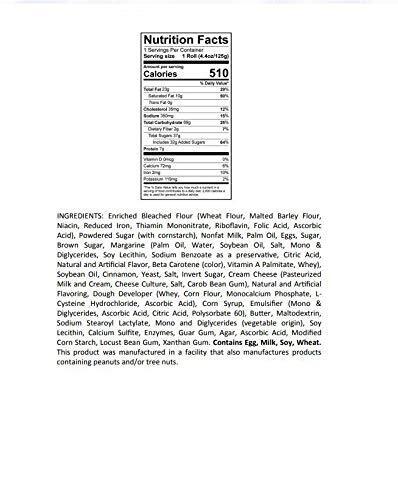 Ne-Mo's Bakery Pull Apart Cinnamon Roll - 36 Pack - Fresh Stock Dated February 2026