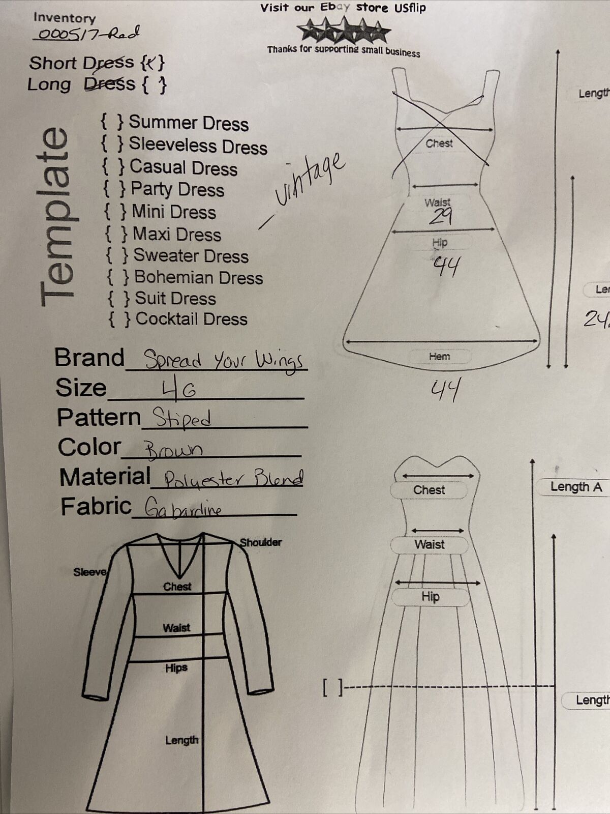 Vintage Weekender Spread Your Wings Skirt Brown Striped elastic Waist Size Large - Fresh Stock Dated March 2026