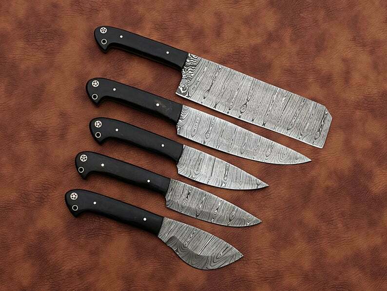 Chef Knife set ,Hand Forged Kitchen knives set  , Best Gift For Mother - Fresh Stock Dated December 2025