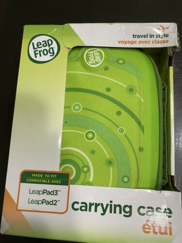 Leap Frog LeapPad 2 & 3 Carrying Protective Storage Travel Case Green NEW - Fresh Stock Dated December 2025