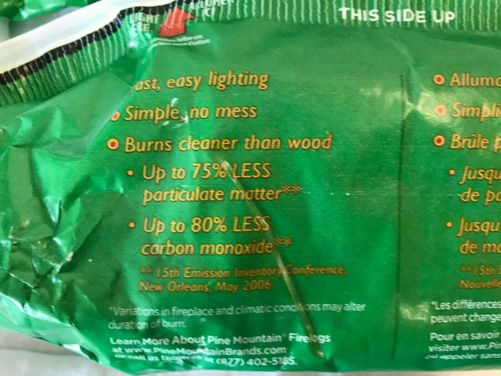 Pine Mountain Logs Burns For 4 Hours  Lot of 2 - 4.8 Lbs - Fresh Stock Dated December 2025