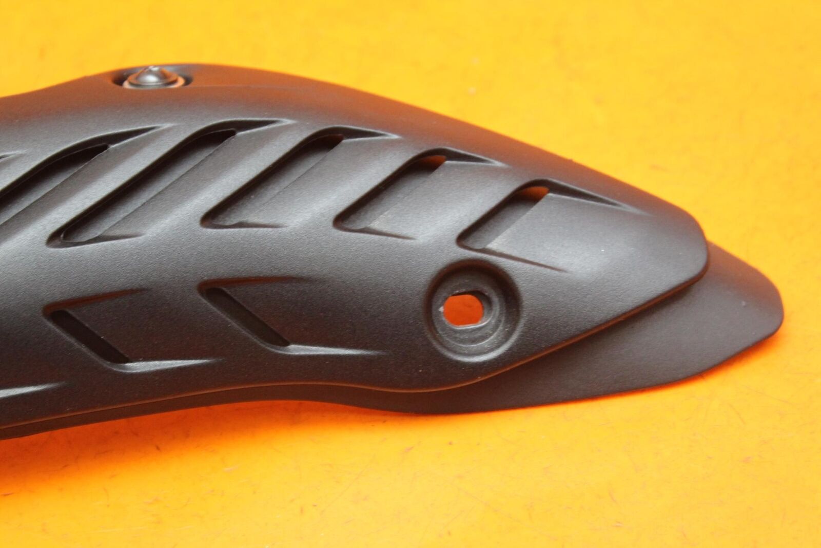 16-18 DUCATI MONSTER 1200 R OEM REAR BACK MUFFLER EXHAUST PIPE COVER HEAT SHIELD - Fresh Stock Dated February 2026