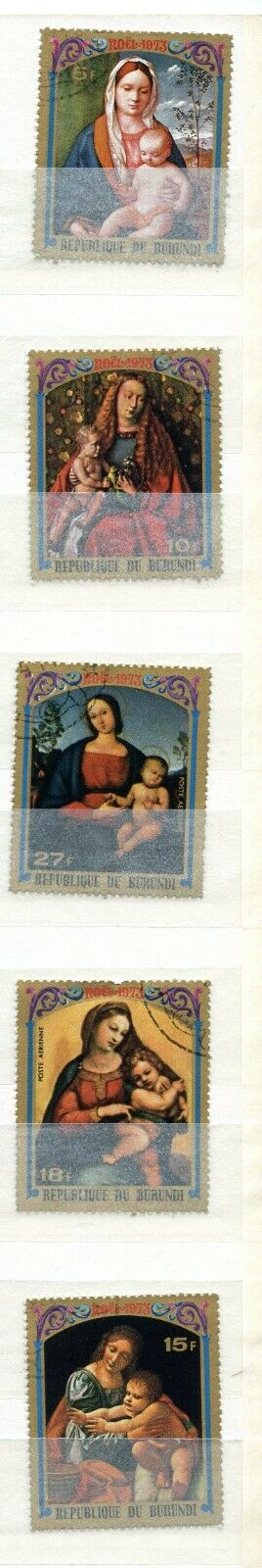 8 Burundi Mint Hinged Used Hinged - Fresh Stock Dated December 2025