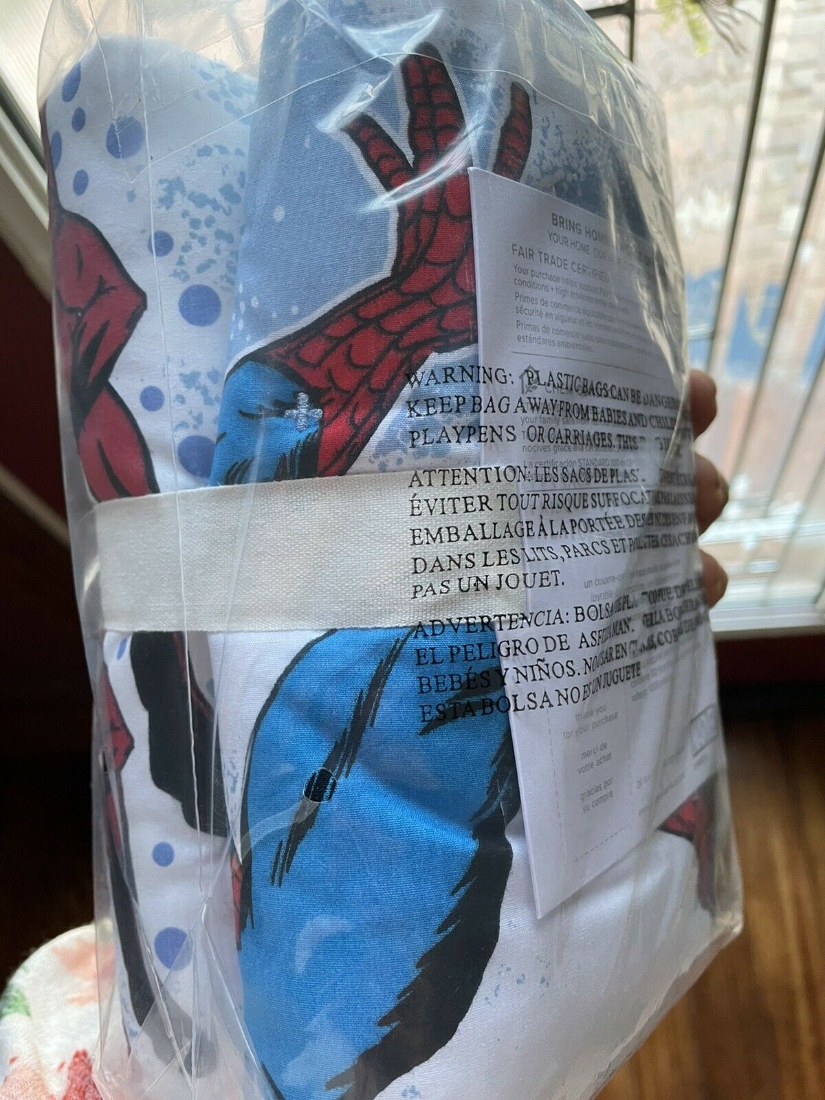 Pottery barn Marvel Super hero PILLOW Sham Cover Euro spider-man gift holiday - Fresh Stock Dated February 2026