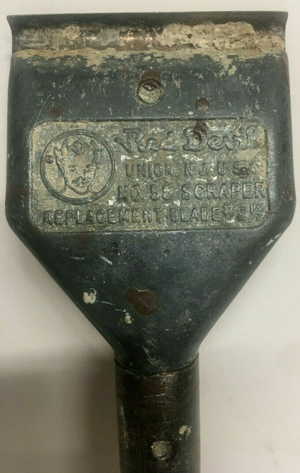 Vintage Red Devil Scraper No.55 Union USA Red Handle - Fresh Stock Dated February 2026