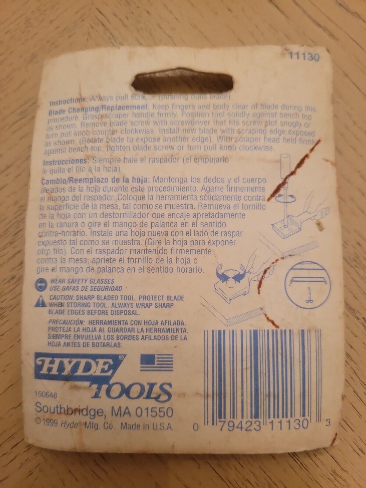 Hyde Tools Scraper Blade Replacement 2 1/2 Inch #11130 - Fresh Stock Dated February 2026