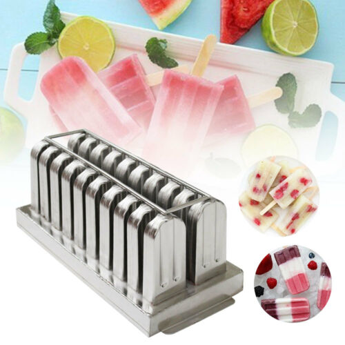 20pcs Ice Cream Stick Molds Stainless Steel Mold Ice Pop Lolly Popsicle Holder - Fresh Stock Dated December 2025