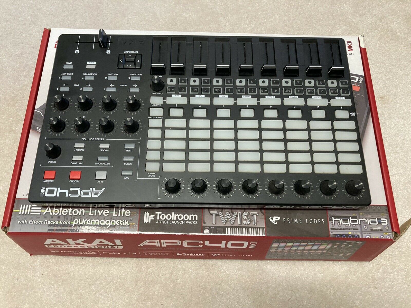 Akai APC40MKII USB Live MIDI Controller *Great Condition/Smoke Free* w/ Box - Fresh Stock Dated February 2026