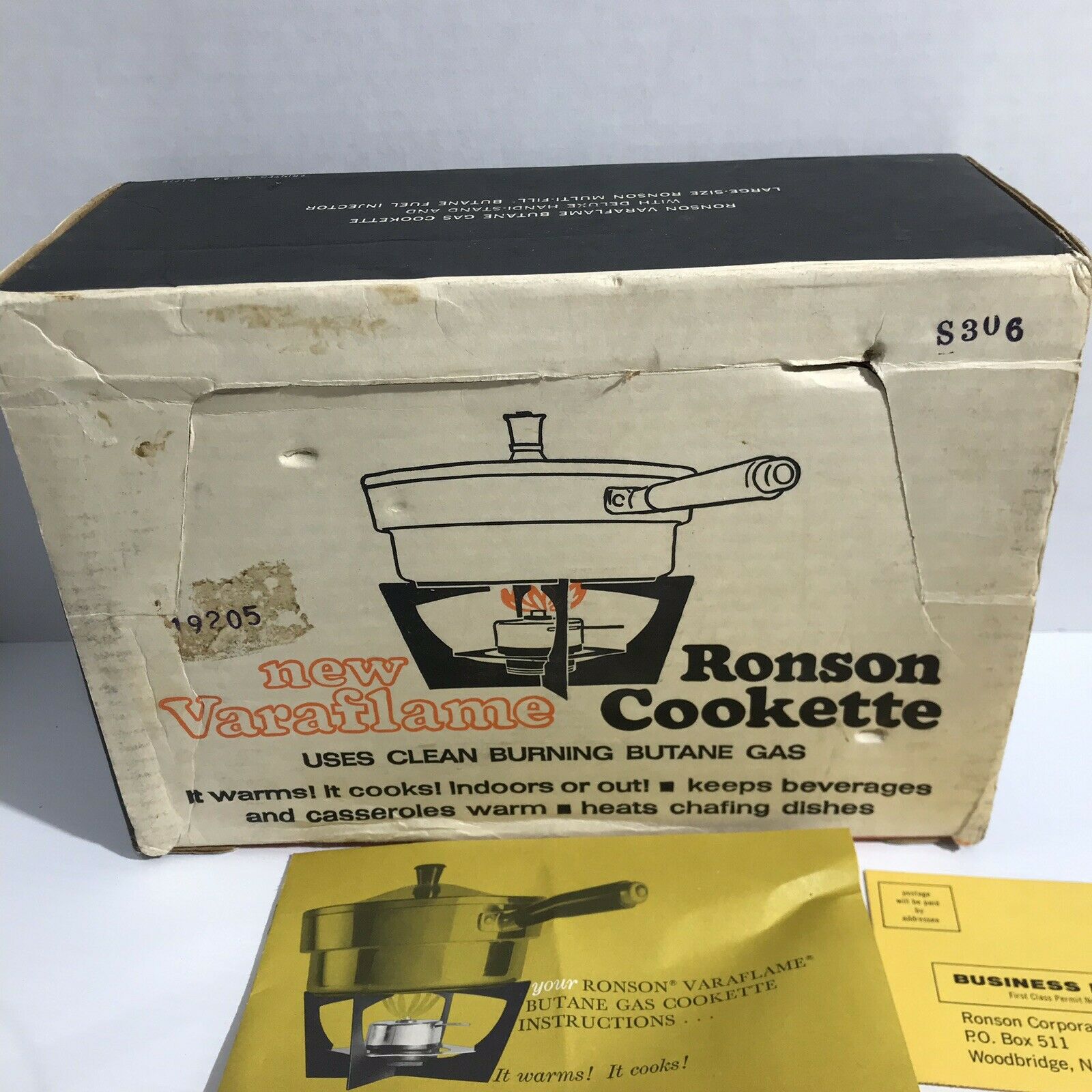 VTG Ronson Varaflame Cookette Camp Stove Butane Gas Burner - Fresh Stock Dated February 2026