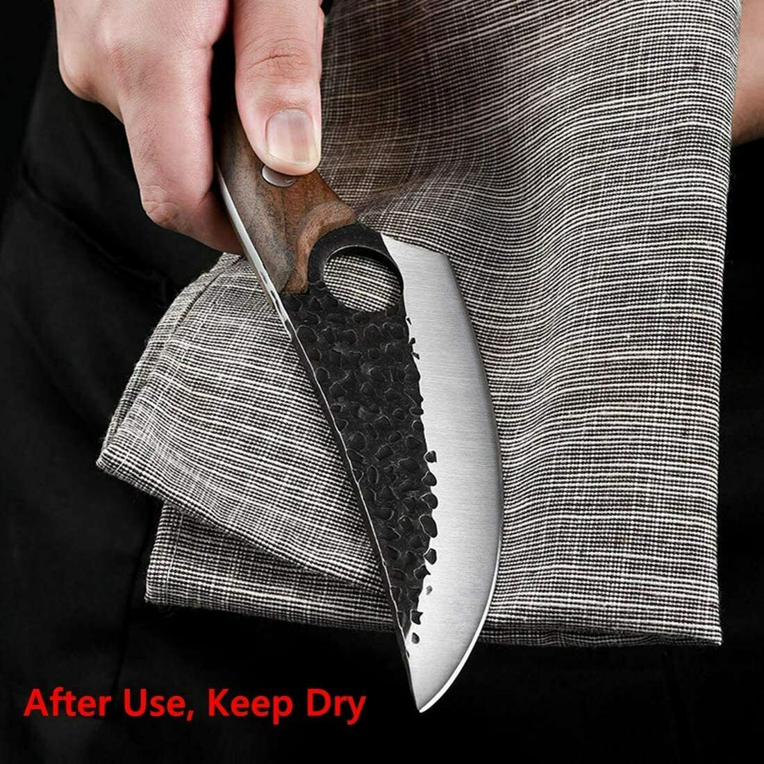 Butcher Knife Hand Forged Boning Knife with Sheath HighCarbon Steel Fillet Knife - Fresh Stock Dated December 2025