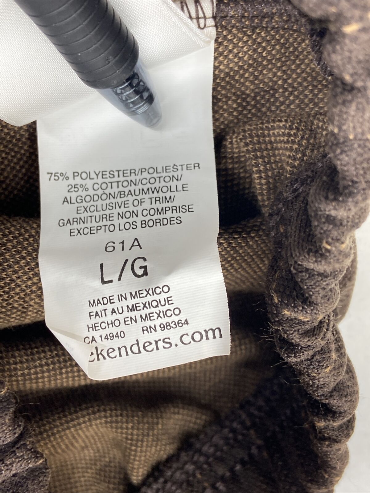 Vintage Weekender Spread Your Wings Skirt Brown Striped elastic Waist Size Large - Fresh Stock Dated March 2026