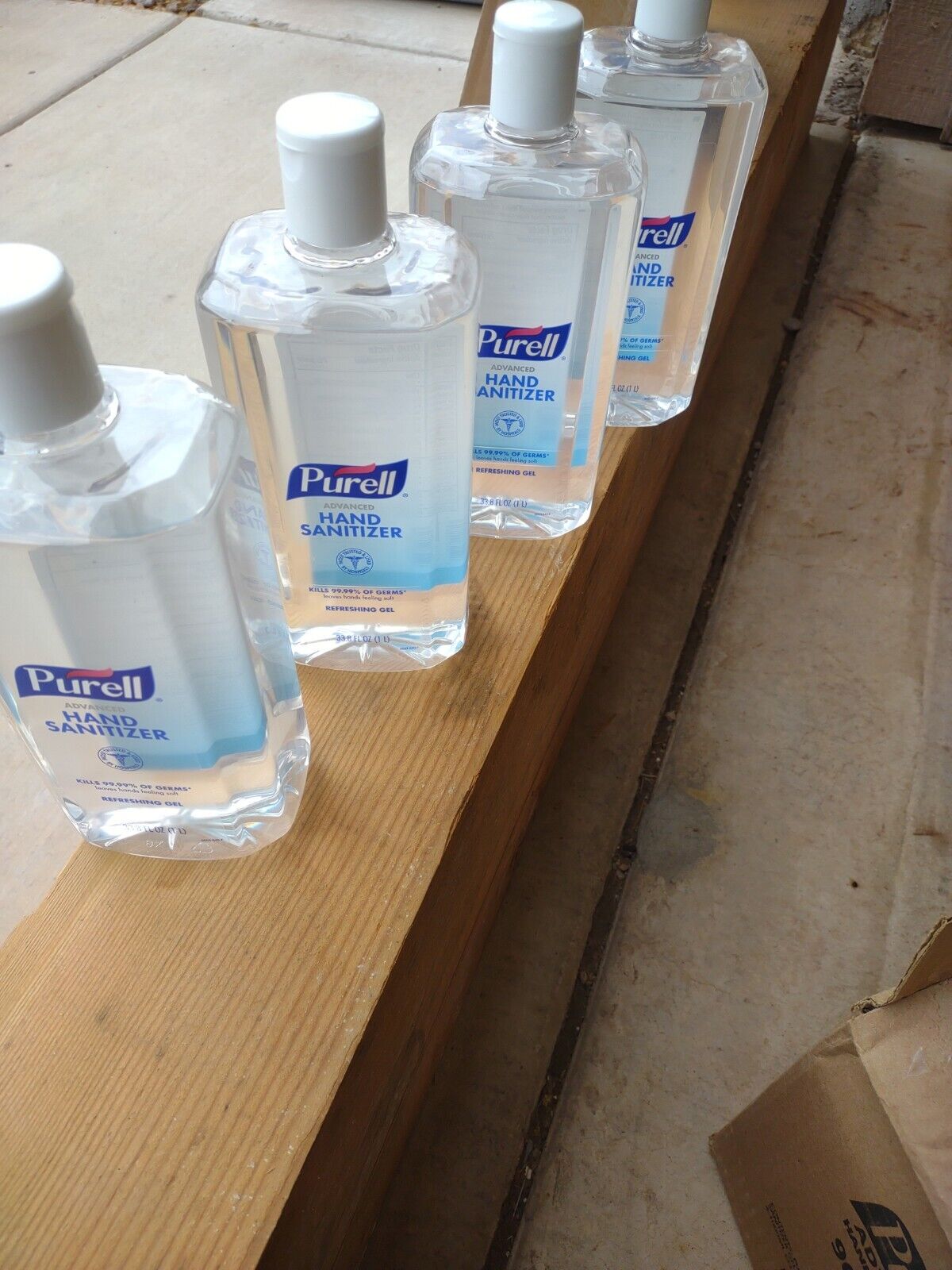 4 PURELL 9683-04 Advanced Hand Sanitizer, Clean Scent, 1 Liter Flip Cap Bottle - Fresh Stock Dated February 2026