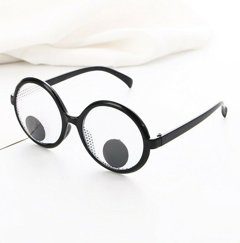 Plastic Will Turn The Eyeball Round Frame Party Glasses Novelty Toys For Games - Fresh Stock Dated December 2025