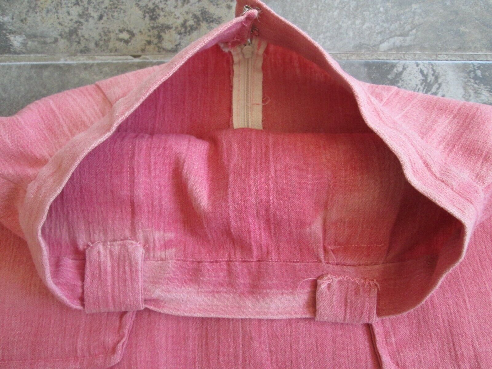 Vintage Skirt 25-inch Waist A-Line Muslin Cotton Coral Pink Deep Pockets Hippy - Fresh Stock Dated February 2026