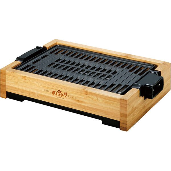 APIX Grill Hot Plate Roaster AGP-242(BB) Yakiniku AC100V Bamboo Japan FedEX NEW - Fresh Stock Dated February 2026