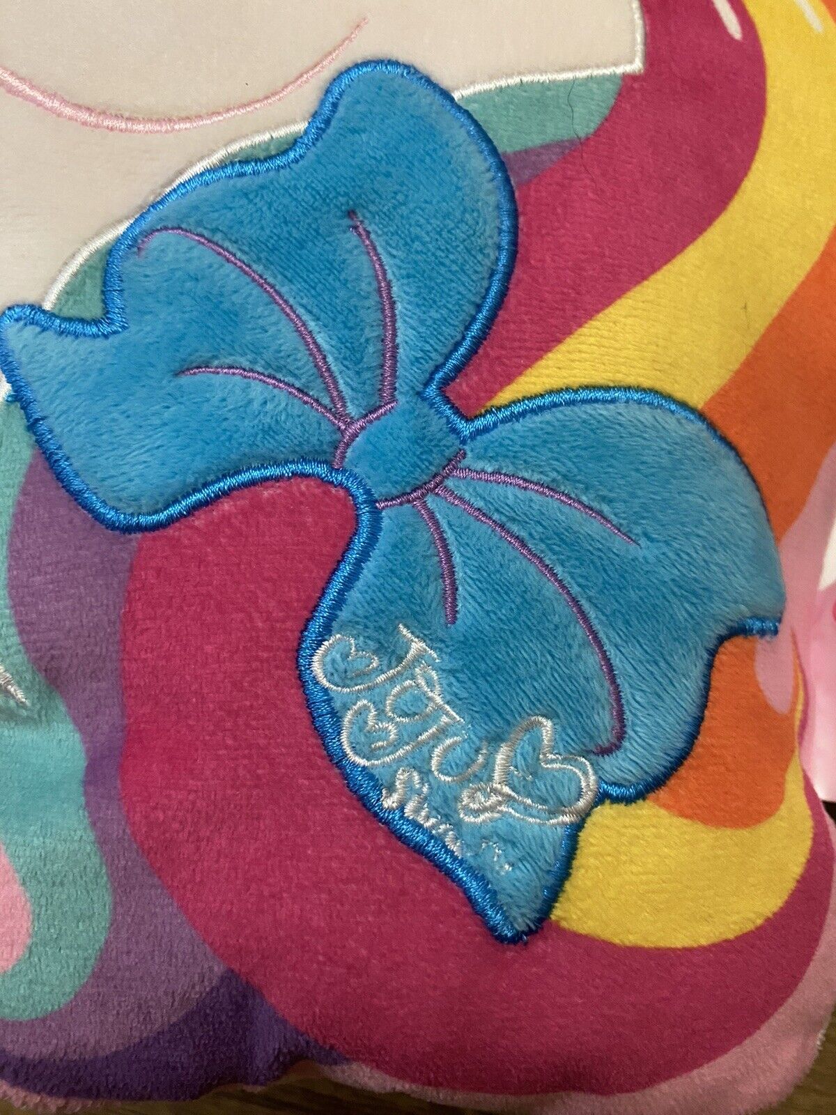 Nickelodeon￼ JOJO SIWA Sleepover Pillow Pink Unicorn Rainbow Plush Decorative - Fresh Stock Dated February 2026