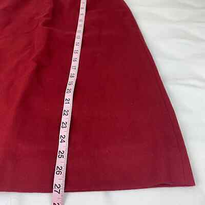 VTG Red wool a line skirt - Fresh Stock Dated February 2026
