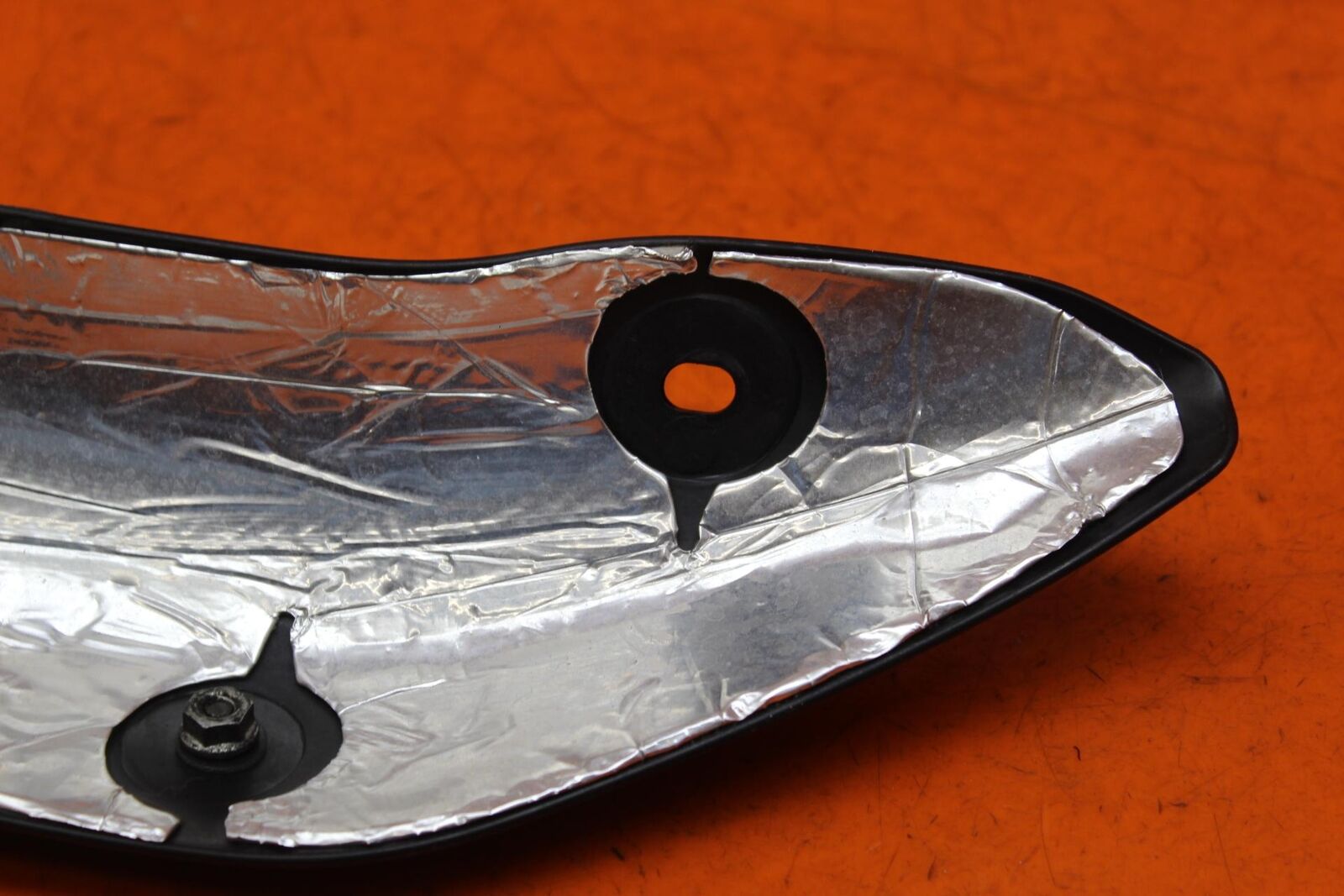 16-18 DUCATI MONSTER 1200 R OEM REAR BACK MUFFLER EXHAUST PIPE COVER HEAT SHIELD - Fresh Stock Dated February 2026