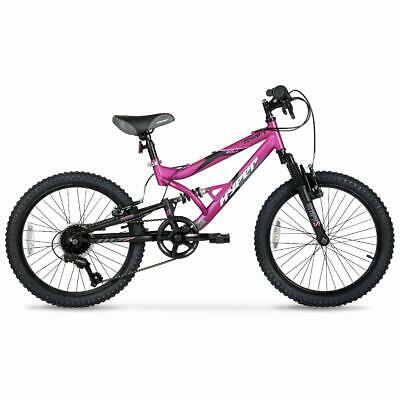 Bicycles 20 inch Girls Swift Bike Magenta Steel Full Suspension 7-Speed Twist - Fresh Stock Dated February 2026