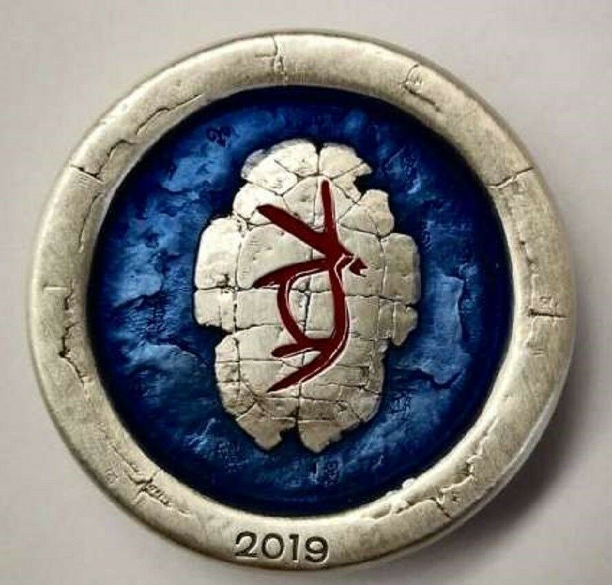 China 2019 Gold Plated Brass and Paktong with Enamel Medals - Lunar Year of Pig - Fresh Stock Dated February 2026