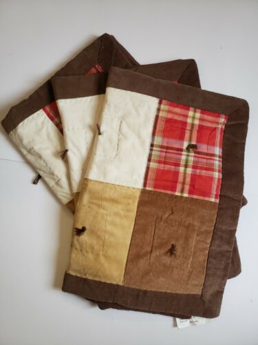 (3) Woolrich Kids Standard Size Pillow Case multiple colors Sham Plaid - Fresh Stock Dated December 2025