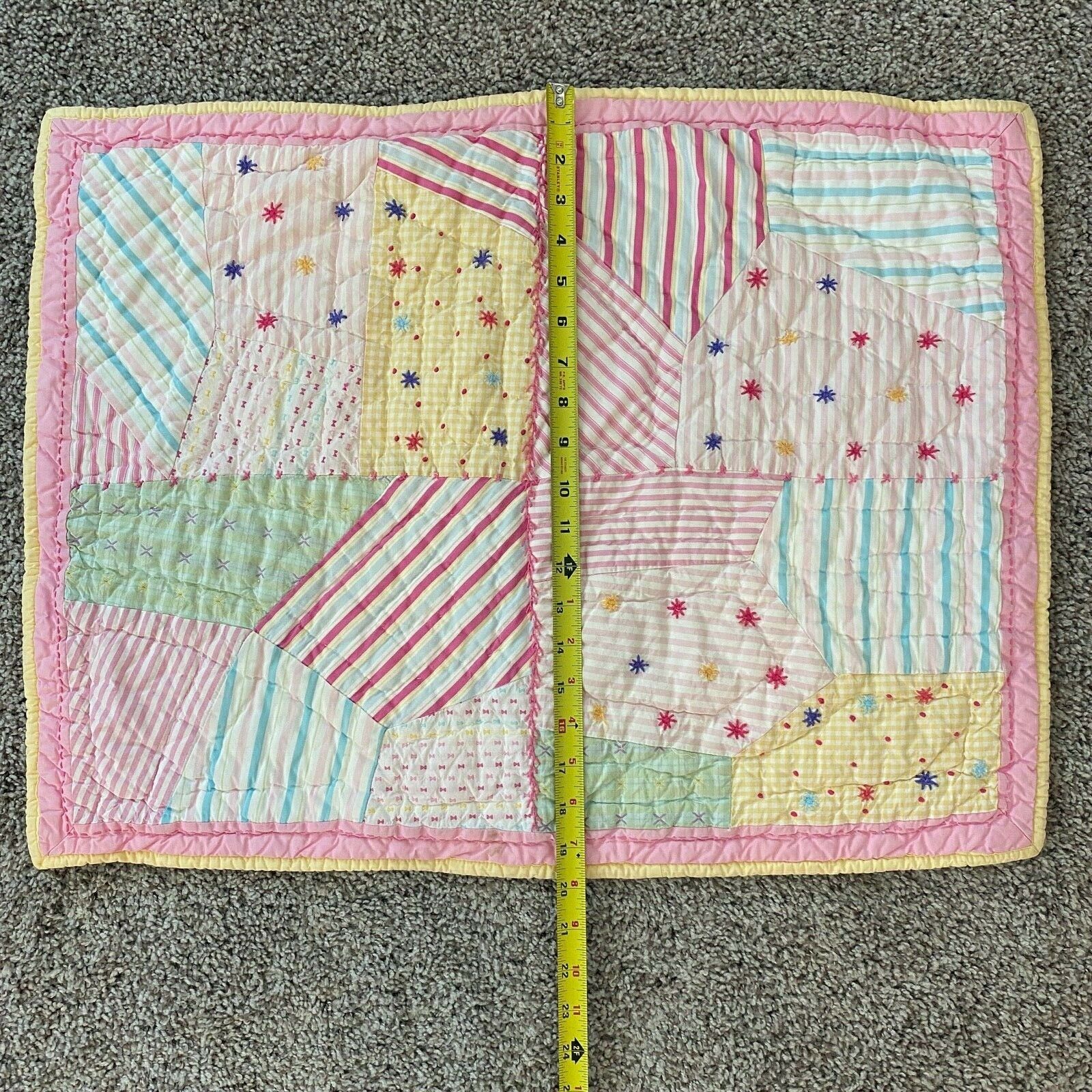 Pottery Barn Kids Girl's Pink Stars STANDARD Quilted Pillow Sham - Fresh Stock Dated February 2026