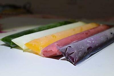 Ice Popsicle Molds Bags Pop Mold Pouch with Zip Seals get Foldable 120 PCS NEW - Fresh Stock Dated February 2026