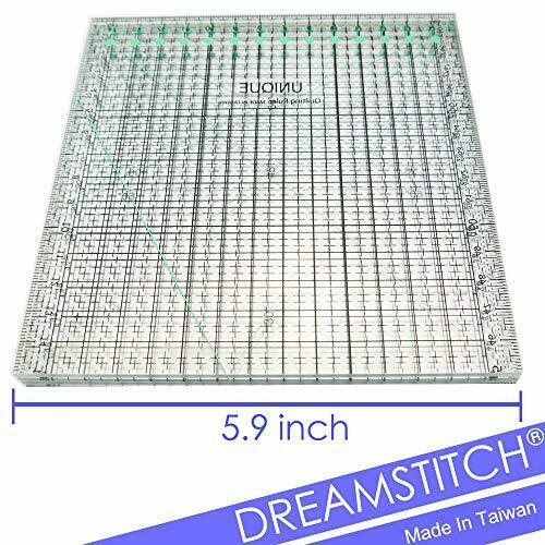 DREAMSTITCH Folding Quilting Ruler 5.9 inch x 23.6 inch Fold to 5.9 inch x 5.... - Fresh Stock Dated February 2026