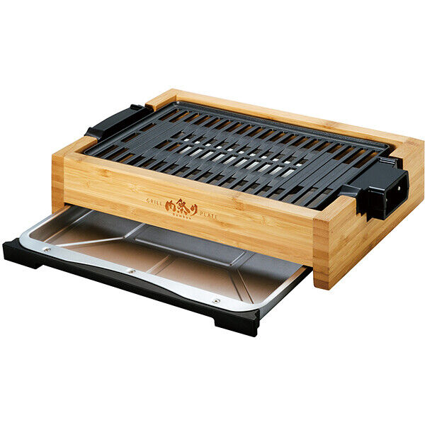 APIX Grill Hot Plate Roaster AGP-242(BB) Yakiniku AC100V Bamboo Japan FedEX NEW - Fresh Stock Dated February 2026