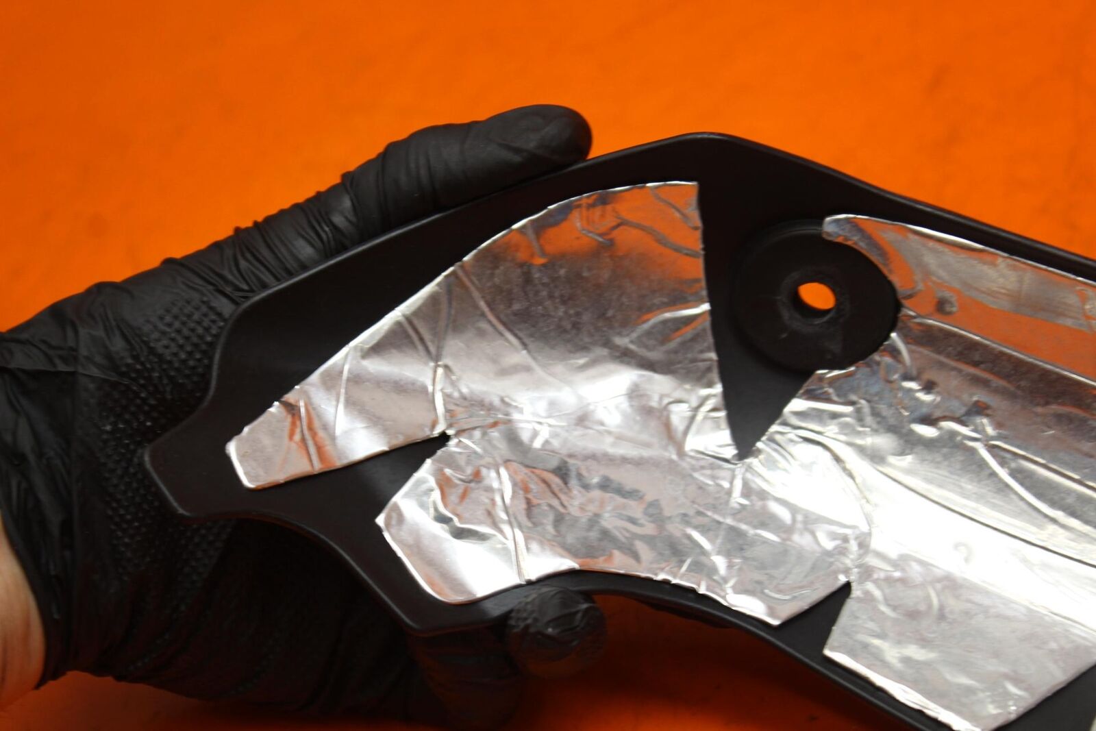 16-18 DUCATI MONSTER 1200 R OEM REAR BACK MUFFLER EXHAUST PIPE COVER HEAT SHIELD - Fresh Stock Dated February 2026