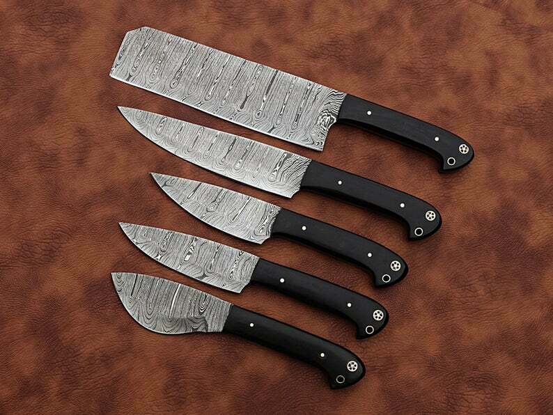 Chef Knife set ,Hand Forged Kitchen knives set  , Best Gift For Mother - Fresh Stock Dated December 2025