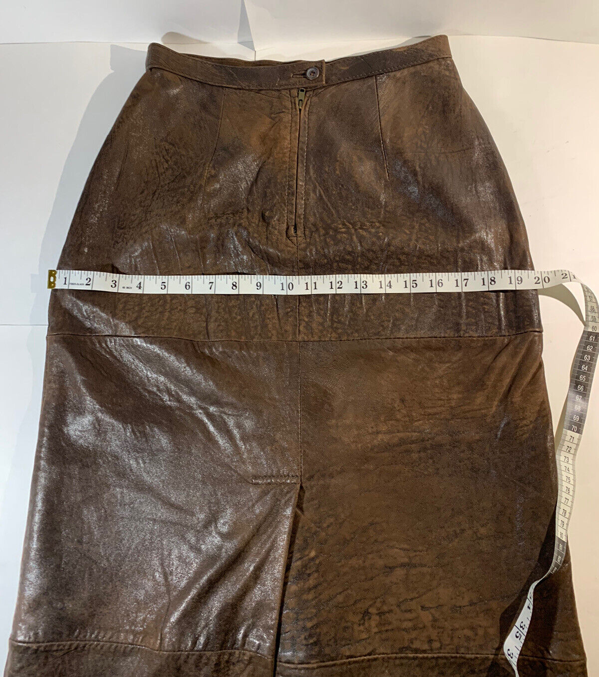 Vintage Banana Republic Brown Leather Pencil Skirt Size 8 - Fresh Stock Dated March 2026