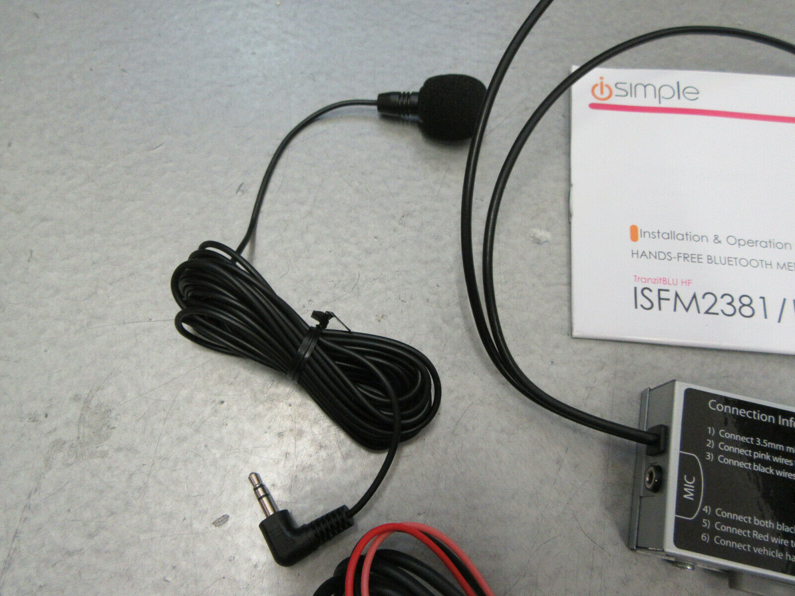 iSimple ISFM2351 Bluetooth Enabled Install Kit FM Transmitter Hardwired - Fresh Stock Dated February 2026