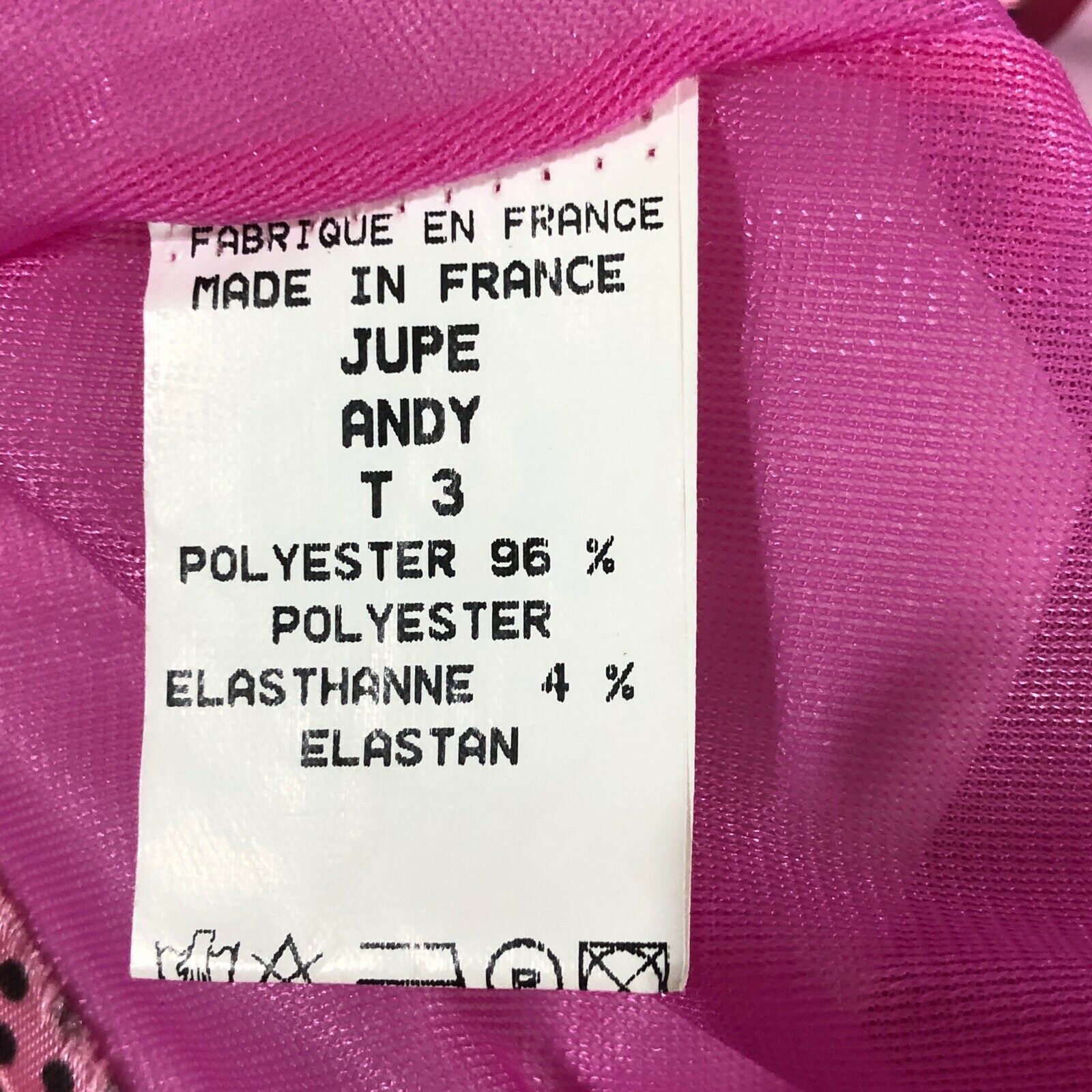 Casting France Womens Pink Skirt Go Go Mini 1960s Halloween Costume Clubwear T3 - Fresh Stock Dated March 2026