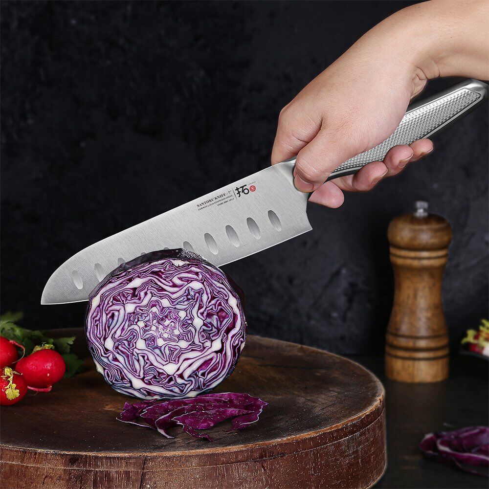 6x TURWHO Kiritsuke Santoku Slicer Bread Chef German Stainless Steel Knives Set - Fresh Stock Dated December 2025