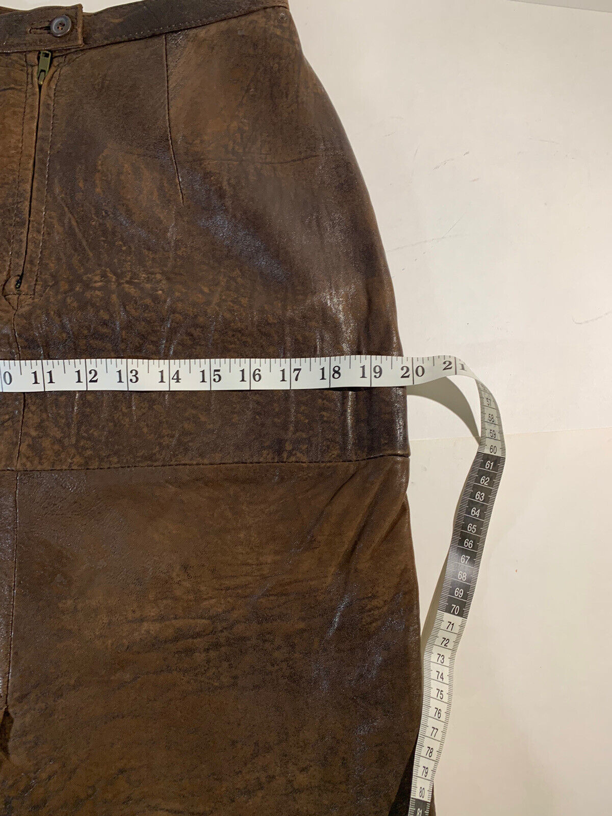 Vintage Banana Republic Brown Leather Pencil Skirt Size 8 - Fresh Stock Dated March 2026