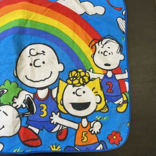 Vintage 60s 70s Charlie Brown The Peanuts Pillow Case Bedding Cartoon Movie - Fresh Stock Dated December 2025