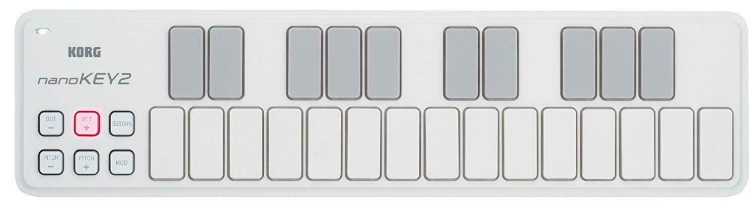 KORG USB MIDI Keyboard Controller nanoKEY2 White New in Box - Fresh Stock Dated February 2026