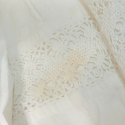 Women's Antique ESTATE VICTORIAN SKIRT Bright White Lace S USA SELLER - Fresh Stock Dated February 2026
