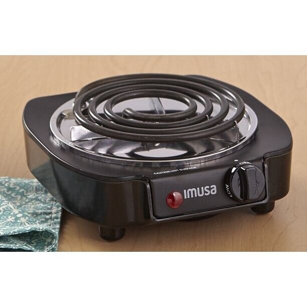 Best Portable Electric Single Burner Stove Hot Plate 1100W IMUSA USA For Kitchen - Fresh Stock Dated February 2026