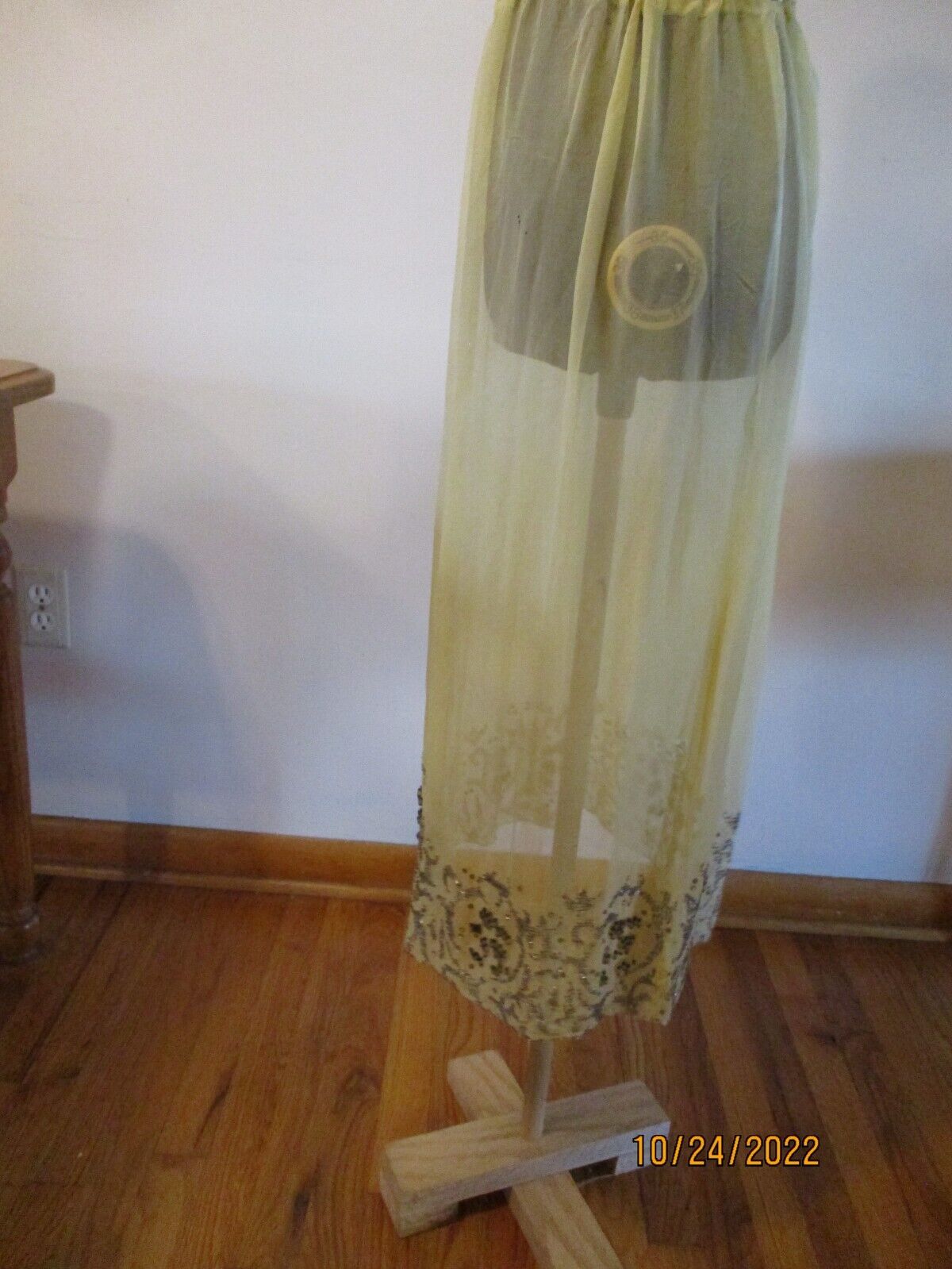 Fabulous 1920's gold silk beaded skirt - Fresh Stock Dated March 2026
