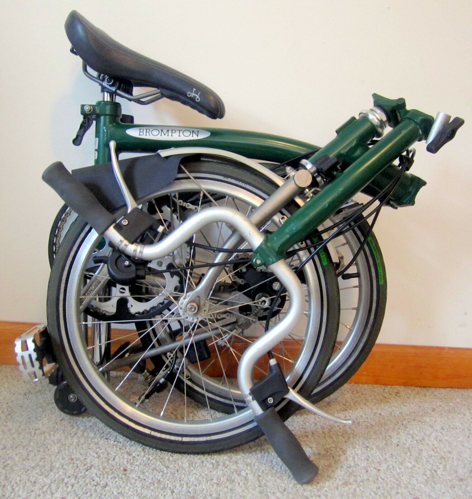 Brompton Superlight Titanium Folding Bike M3LX – 2000 Racing Green - Very Nice - Fresh Stock Dated February 2026