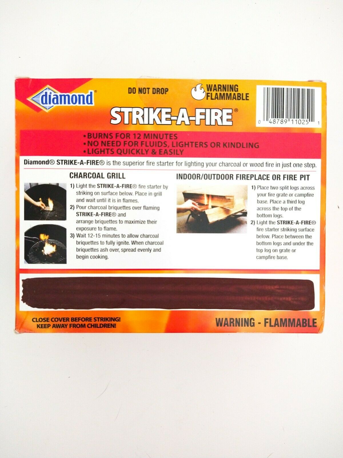 Diamond Strike-A-Fire Starter That Strikes Like A Match Box Of 48 NEW - Fresh Stock Dated December 2025