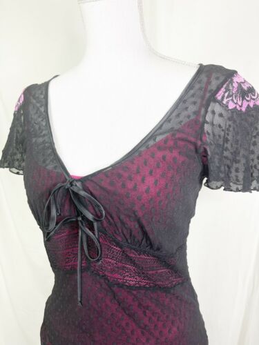 Vintage Betsey Johnson New York Bias Cut Black Lace Skirt and Matching Top - Fresh Stock Dated February 2026